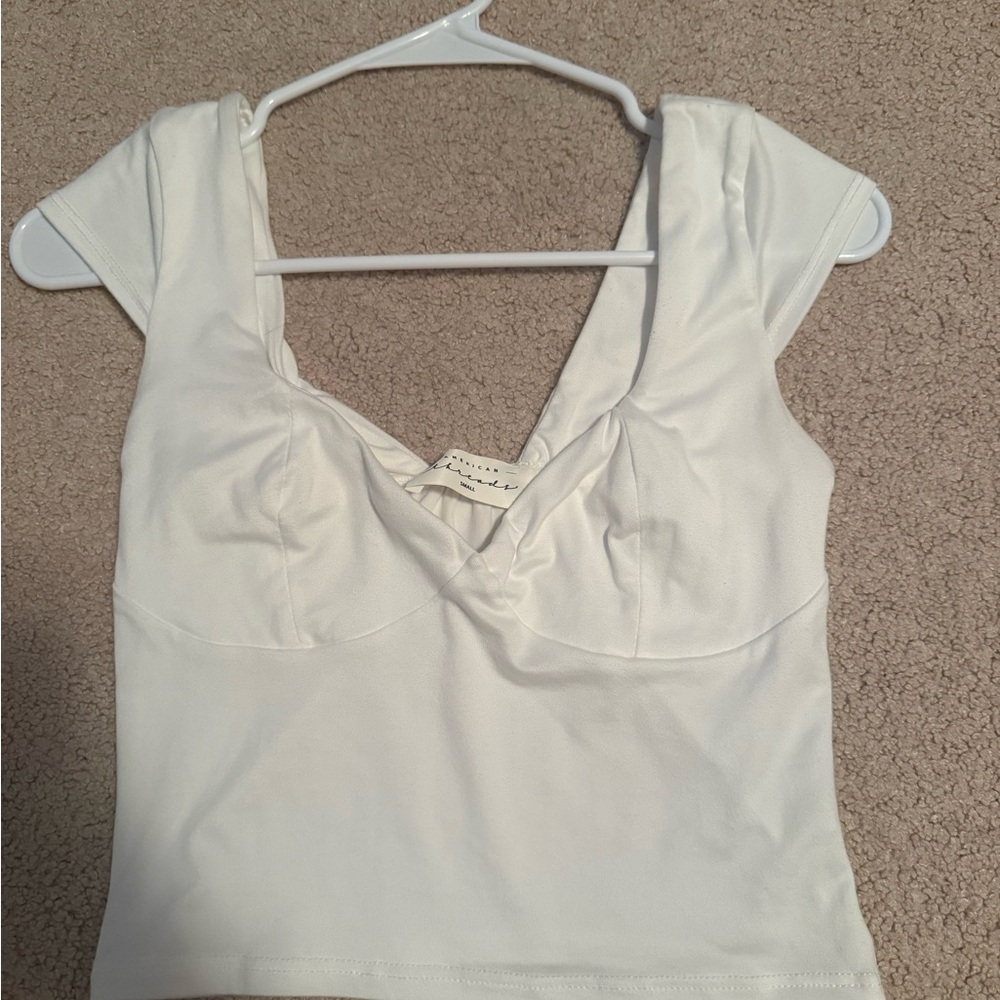 White Cap Sleeve Top